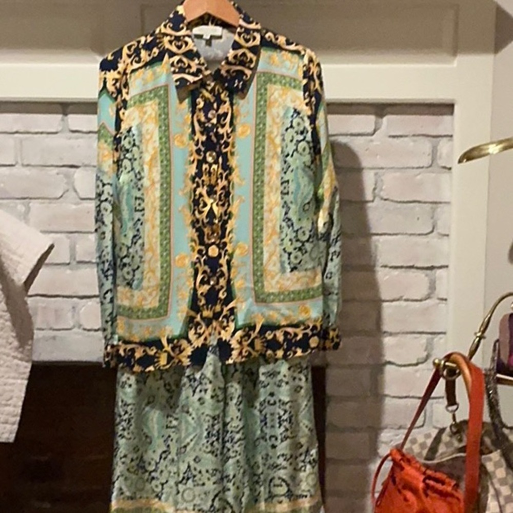 Rachel Zoe Paisley 2 piece set